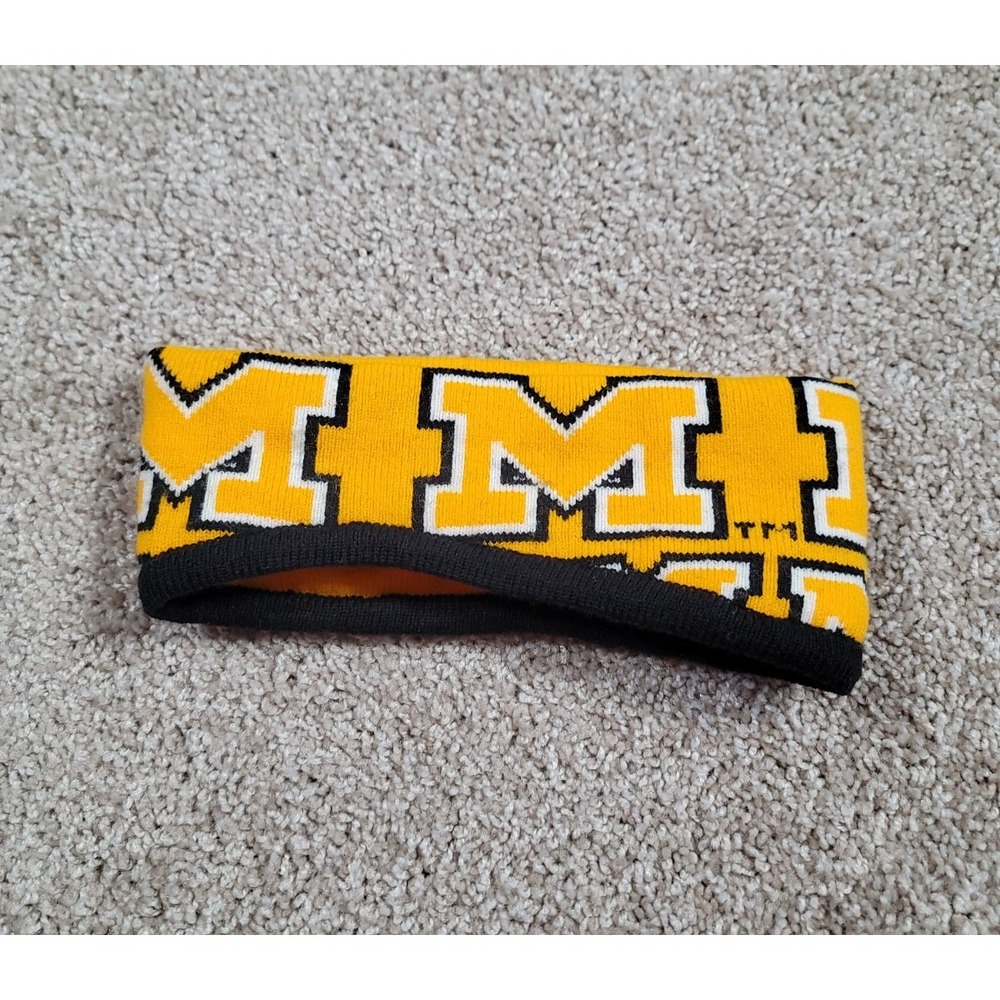 Vintage University of Missouri Mizzou Tigers Fleece Lined Headband Cap Knit Warm